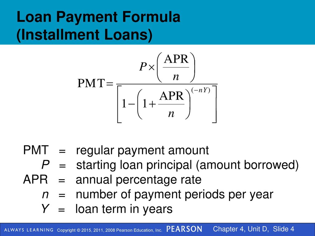 What Is the Monthly Loan Payment Formula?